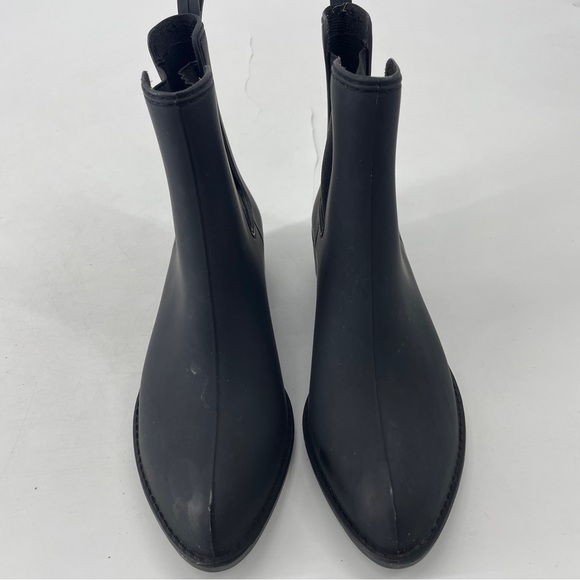 Jeffrey Campbell stormy Matt black rubber rain boot 8 - Picture 3 of 7